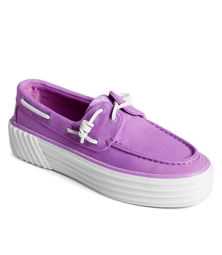 Sperry Womens/Ladies Bahama 2.0 Boat Shoes (Purple/White)