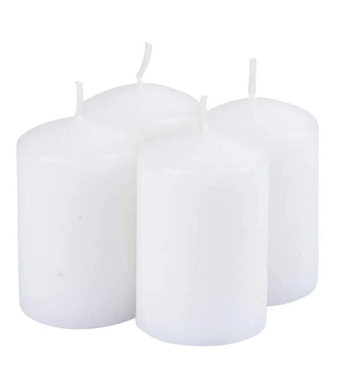 Lot de 4 Bougies Pilier Essentiel II 6cm Jasmin-1