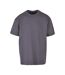 Unisex Adult Heavyweight Oversized T-shirt Dark Grey Build Your Brand-1