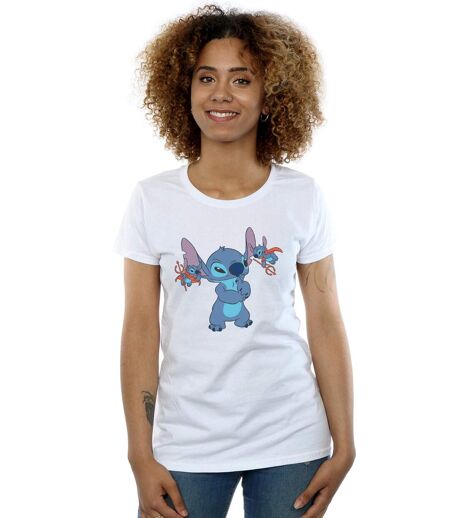 Disney T-shirt en coton Femmes/Ladies Lilo And Stitch Little Devils (Blanc) - UTBI15496
