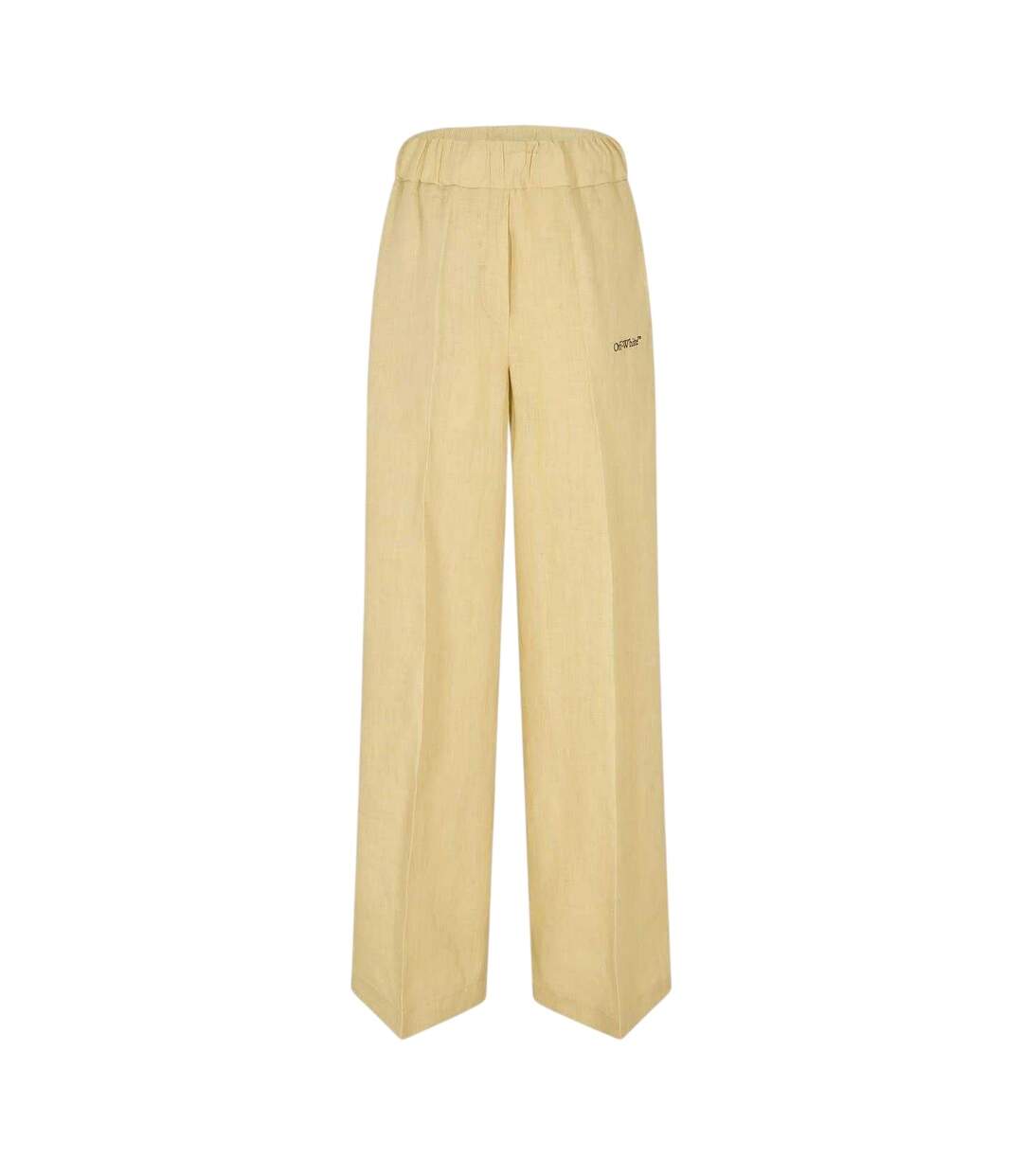 Womens/ladies Knitted Wide Leg Trousers Beige Blue Off White-1