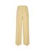 Womens/ladies Knitted Wide Leg Trousers Beige Blue Off White-1