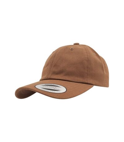 Casquette baseball adulte unisexe marron clair Yupoong