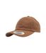 Casquette baseball adulte unisexe marron clair Yupoong