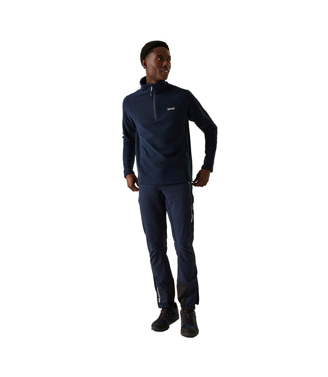 Great outdoors mens kenger half zip honeycomb fleece navy Regatta