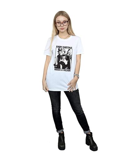 Disney - T-shirt EVERY FAIRY TALE NEEDS A VILLAIN - Femme (Blanc) - UTBI1669