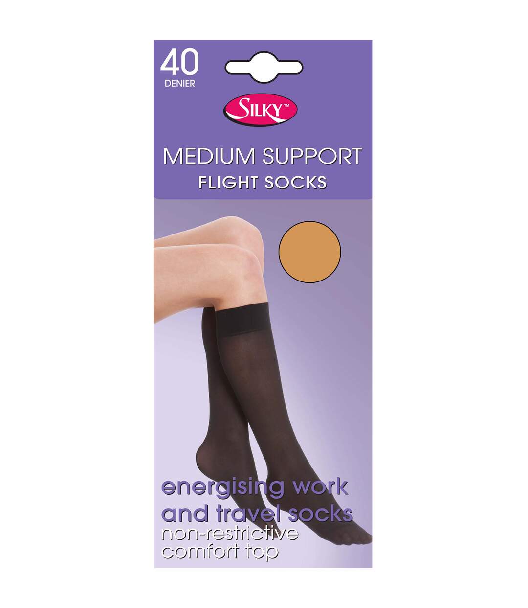 Bas De Contention 1 Paire Femme Chair Silky-2
