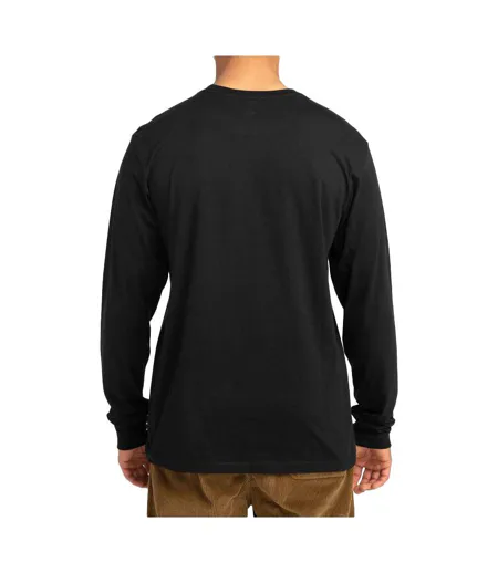 T-Shirt manches longues noires homme billabong stamp