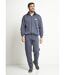 Veste molleton zippée col montant coton-3