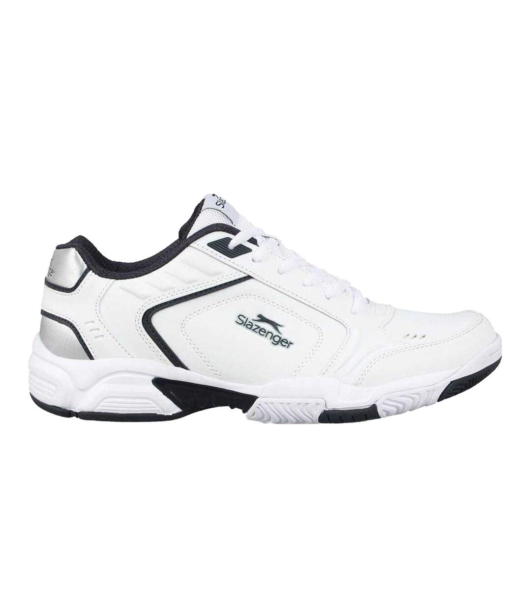 Mens Tennis Shoes White Navy Slazenger-1