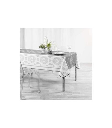 Nappe Imprimée Madelyne 150x240cm Blanc