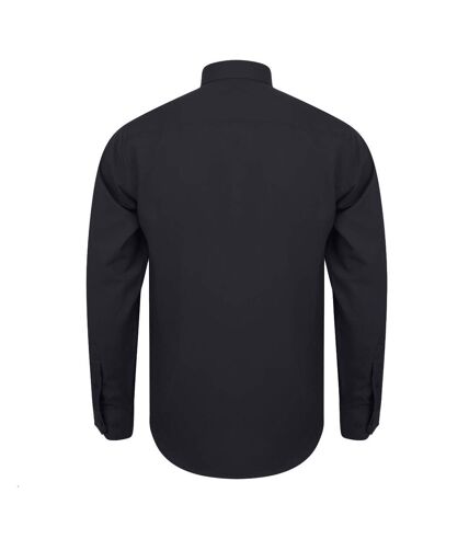 Chemise homme noir Henbury