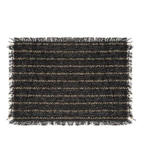Set de Table Déco Jute 30x45cm Noir