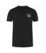 T-shirt Motif Brodé London Homme Noir Aquascutum-1