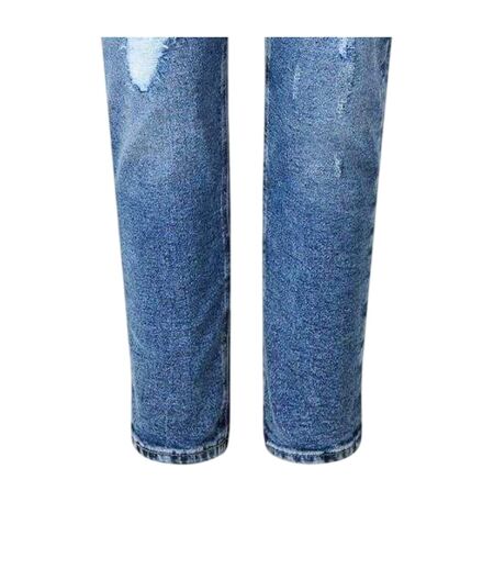 Jean Motif/style Usé Femme Bleu Moyen Pieces
