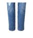 Jean Motif/style Usé Femme Bleu Moyen Pieces-3