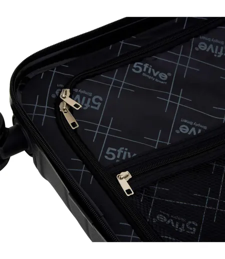 Valise Cabine Rigide à Roulettes Travel 45cm Noir