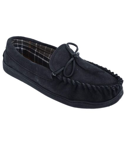 Chaussons mocassins adie homme bleu marine Mokkers