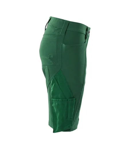Mens Accelerate Work Shorts Green Mascot
