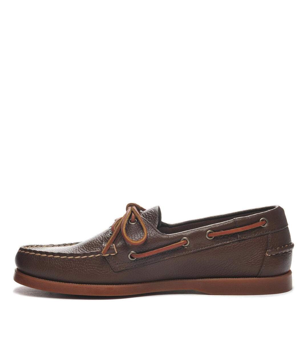 Mens Portland Martellato Full Grain Leather Boat Shoes Brown Cognac Gum Sebago-2