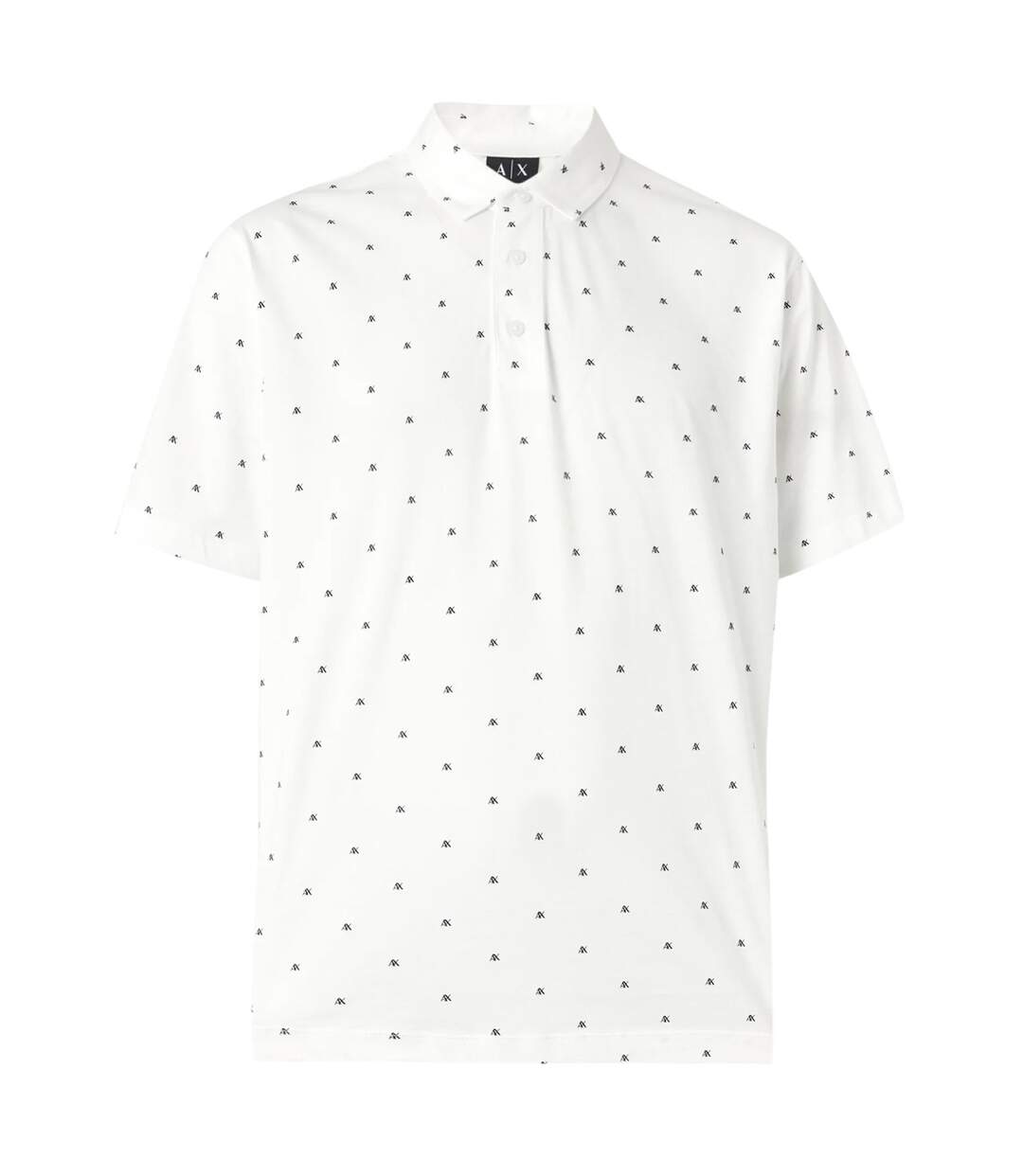 Polo Manches Courtes Motif/style Logo Homme Blanc Armani Exchange-2