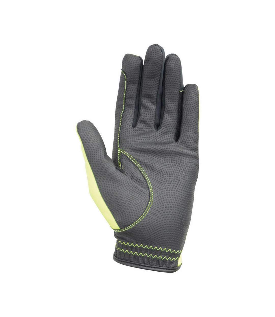 Childrens/kids Riding Gloves Reflective Yellow Hy-2