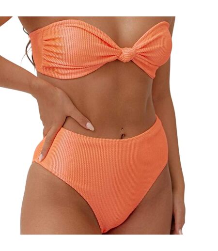 Bas De Maillot De Bain Motif/style Texturé Femme Corail Be You