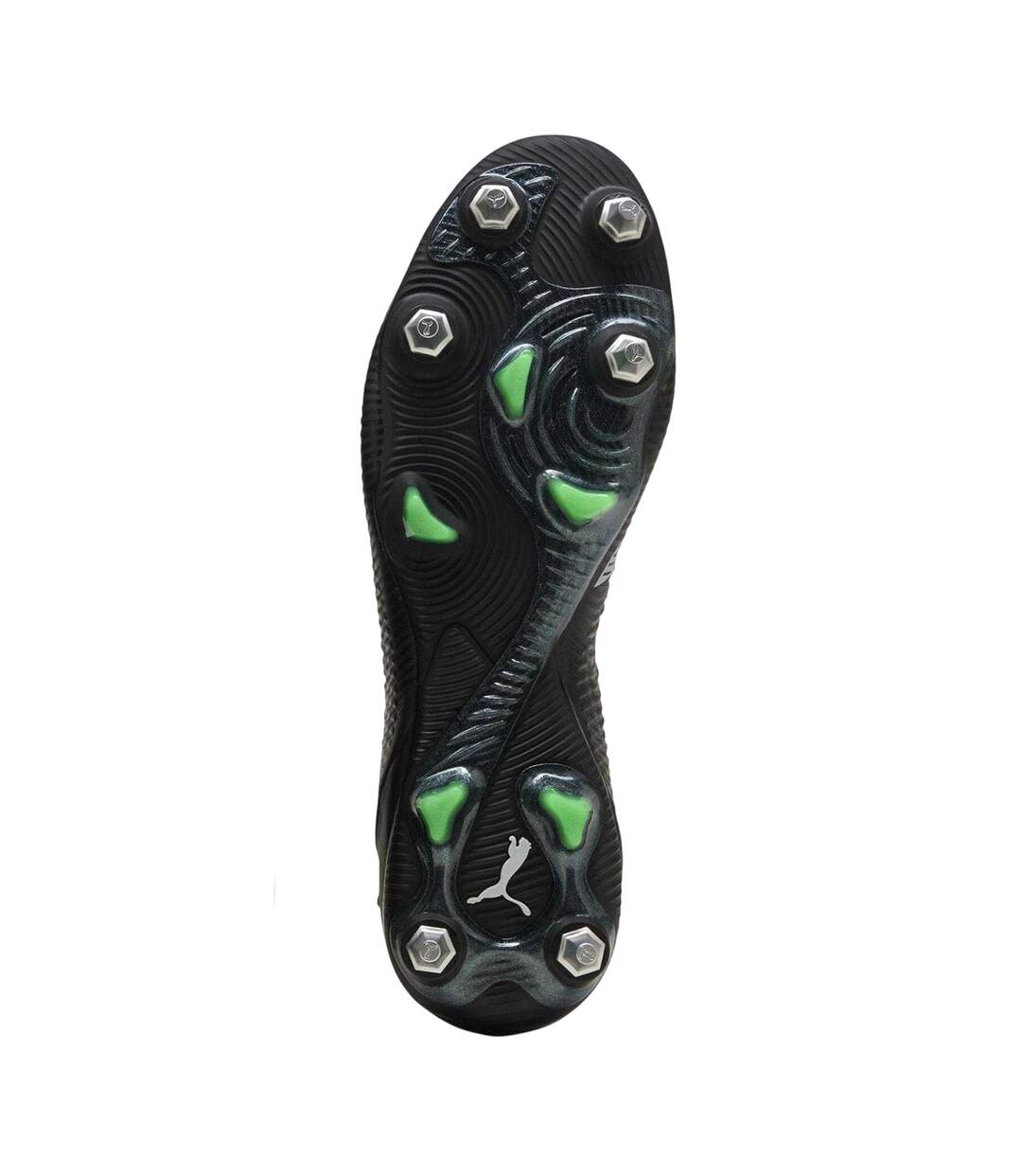 Mens Future 8 Ultimate Knitted Collar Soft Ground Football Boots Black Green Puma-4