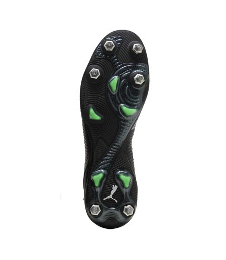 Mens Future 8 Ultimate Knitted Collar Soft Ground Football Boots Black Green Puma