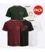 T-shirts warrior l homme marron / noir / vert / blanc / gris Jack And Jones-1