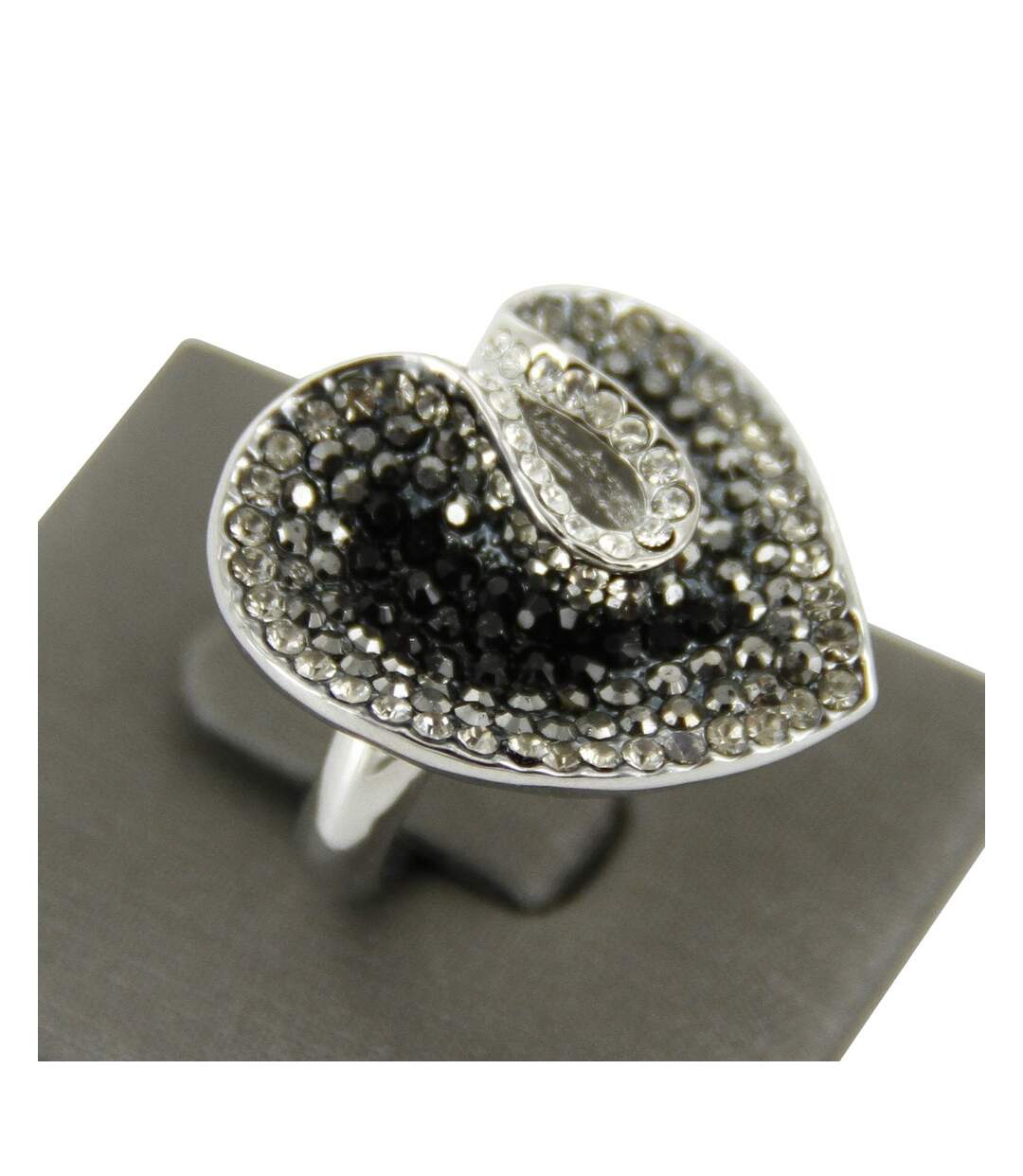 Bague Femme Feuille Strass DAPHNEE-2