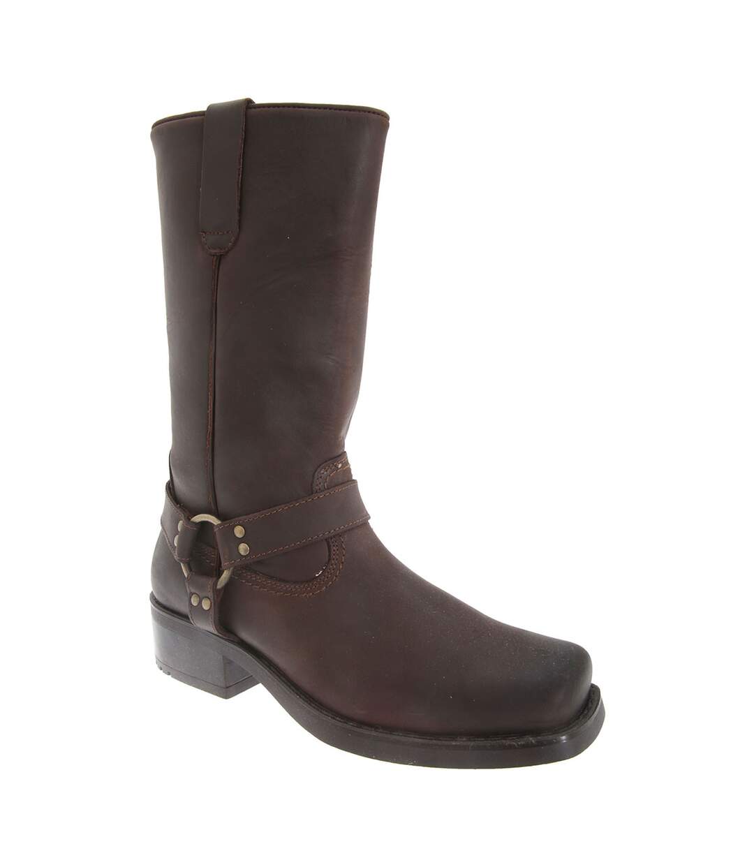 Bottes western hommes marron foncé Woodland