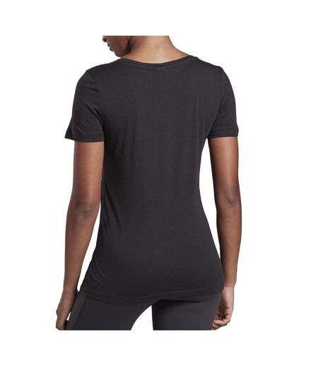 T-Shirt noir femme Reebok TE Graphic Tee Vector