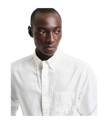 Chemise À Boutons Fit Archive Homme Crème Gant