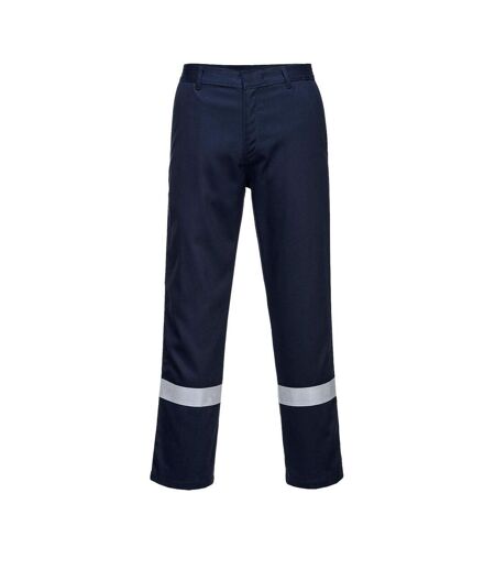 Portwest Mens Iona Bizweld Fire Resistant Work Trousers (Navy)
