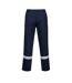 Portwest Mens Iona Bizweld Fire Resistant Work Trousers (Navy)