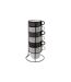 Lot de 6 Mugs sur Rack Ethnik 26cl Noir & Blanc-1