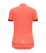 Womens/ladies Colour Block Regular Cycling Jersey Coral Odlo-3
