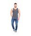 Duke Mens Fabio-2 Muscle Vest (Charcoal) - UTDC168-3