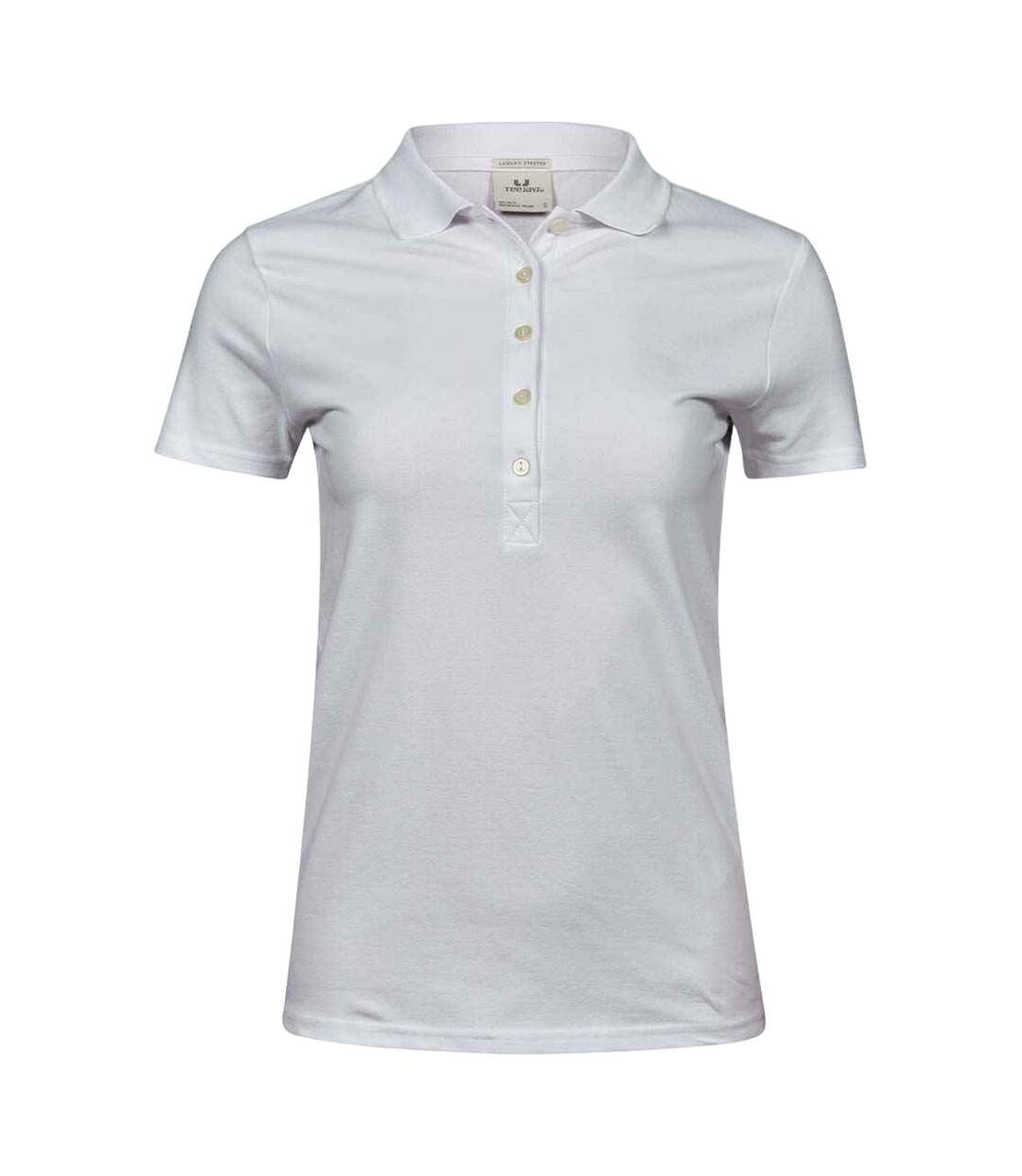 Polo luxury femme blanc Tee Jays-1