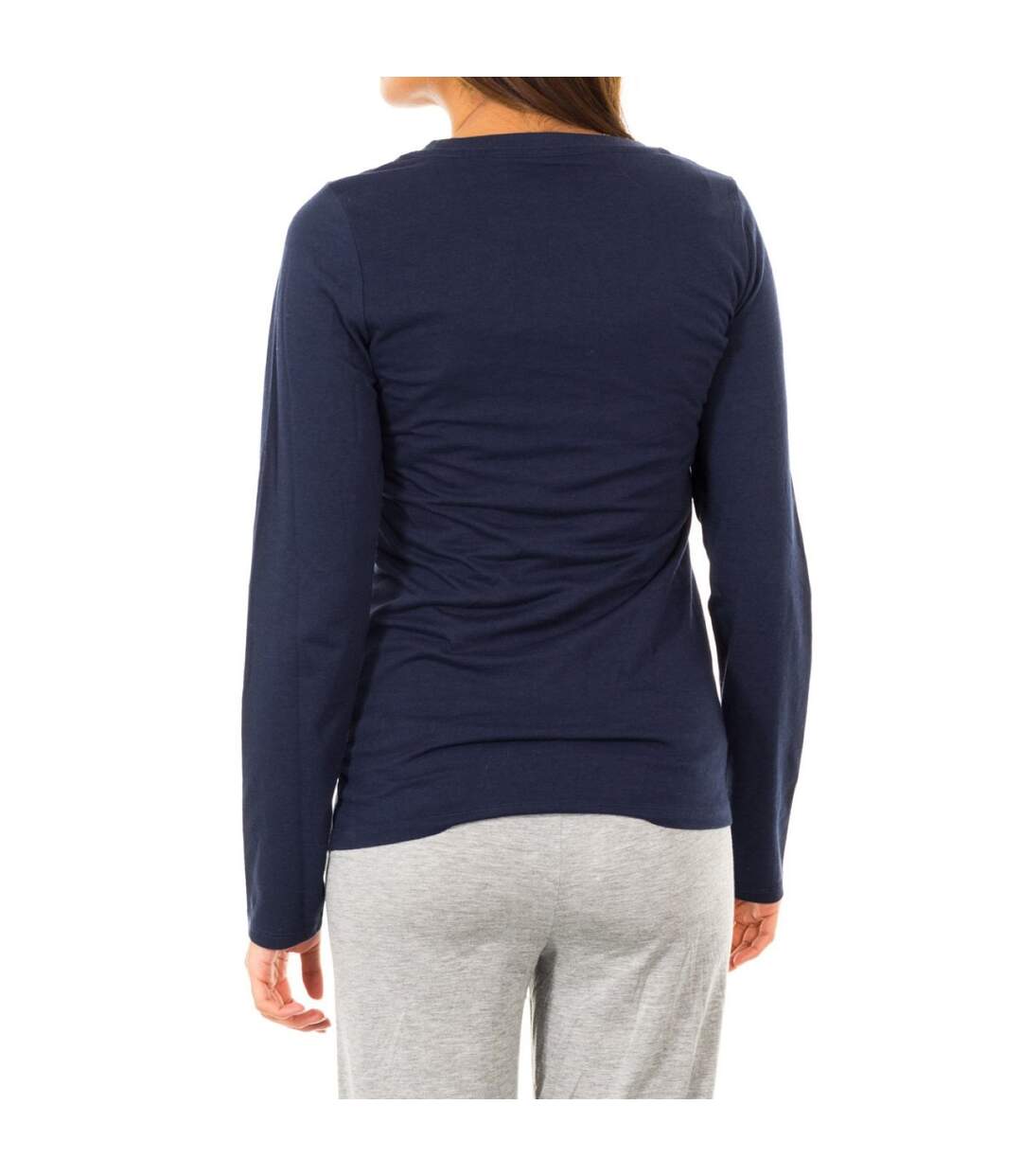 Women's long-sleeved round neck t-shirt 1487903366-3