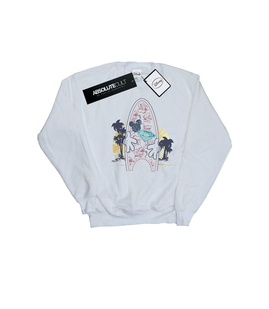 Disney Sweatshirt Mickey Mouse Surf Fever - Femmes/Ladies (Blanc) - UTBI27857-1