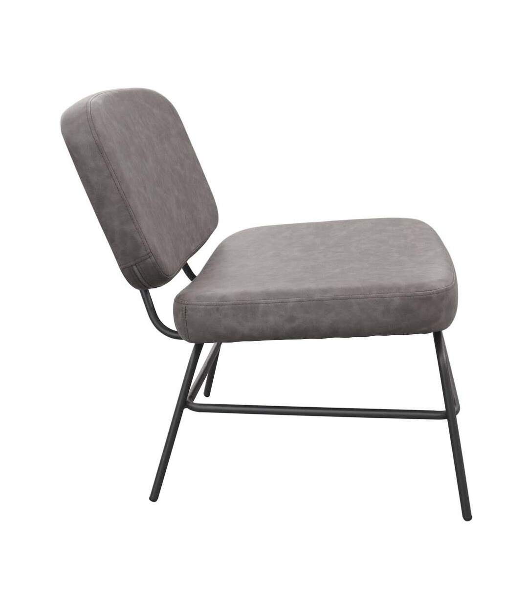Fauteuil lounge en polyuréthane Detroit Gris-4