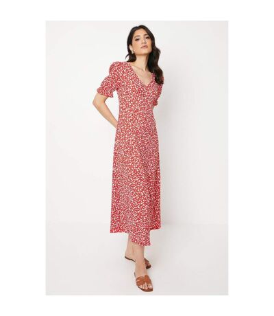 Robe mi-longue femme rouge Dorothy Perkins