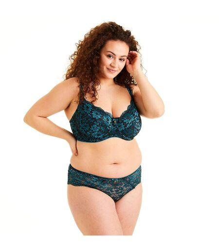 Soutien-gorge grand maintien turquoise Bergamote