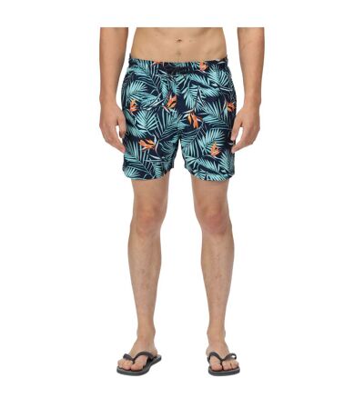 Regatta Mens Loras Hawaiian Swim Shorts (Navy) - UTRG7378