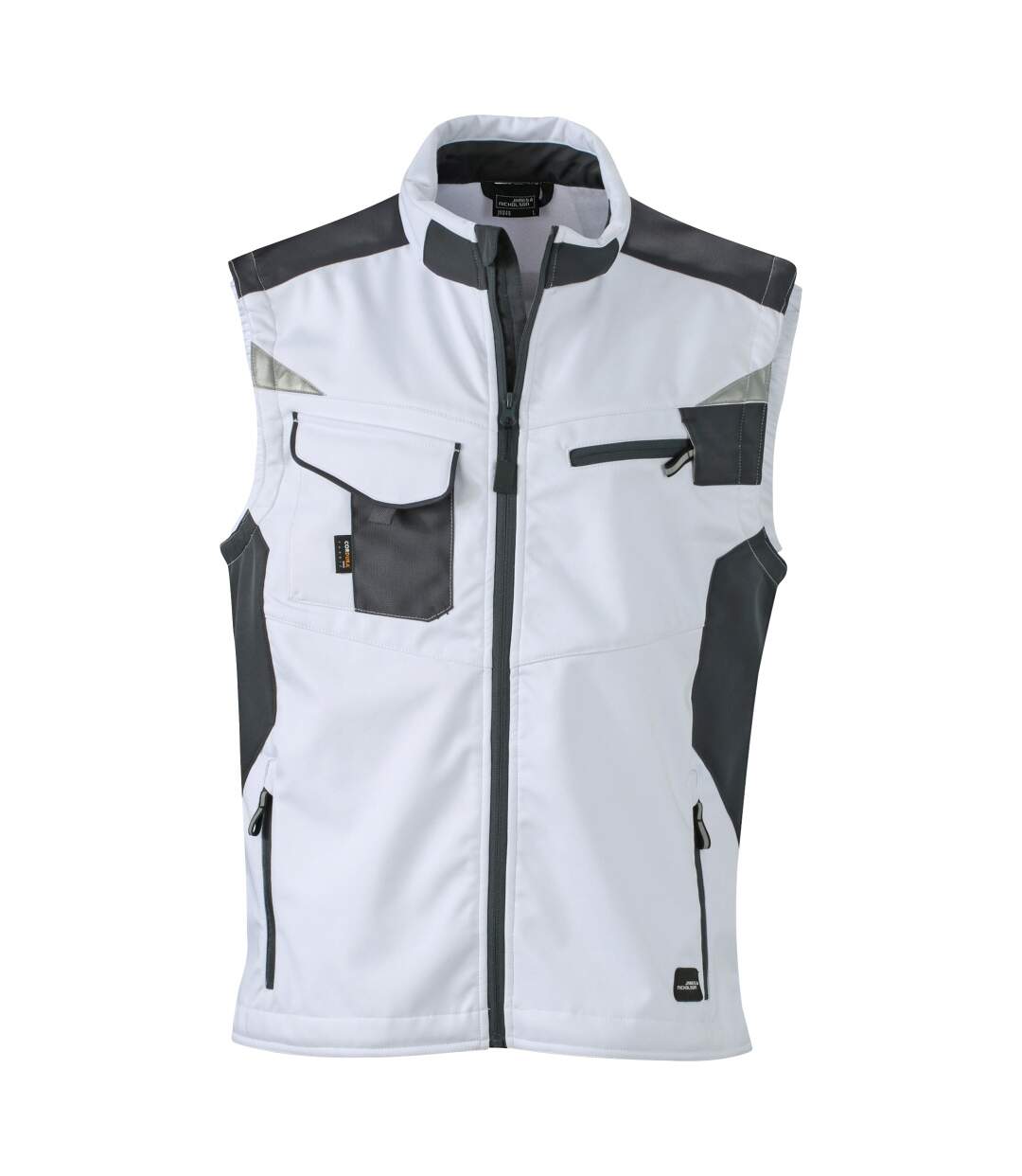 Veste Sans Manches Craftsmen Adulte Blanc James And Nicholson-1