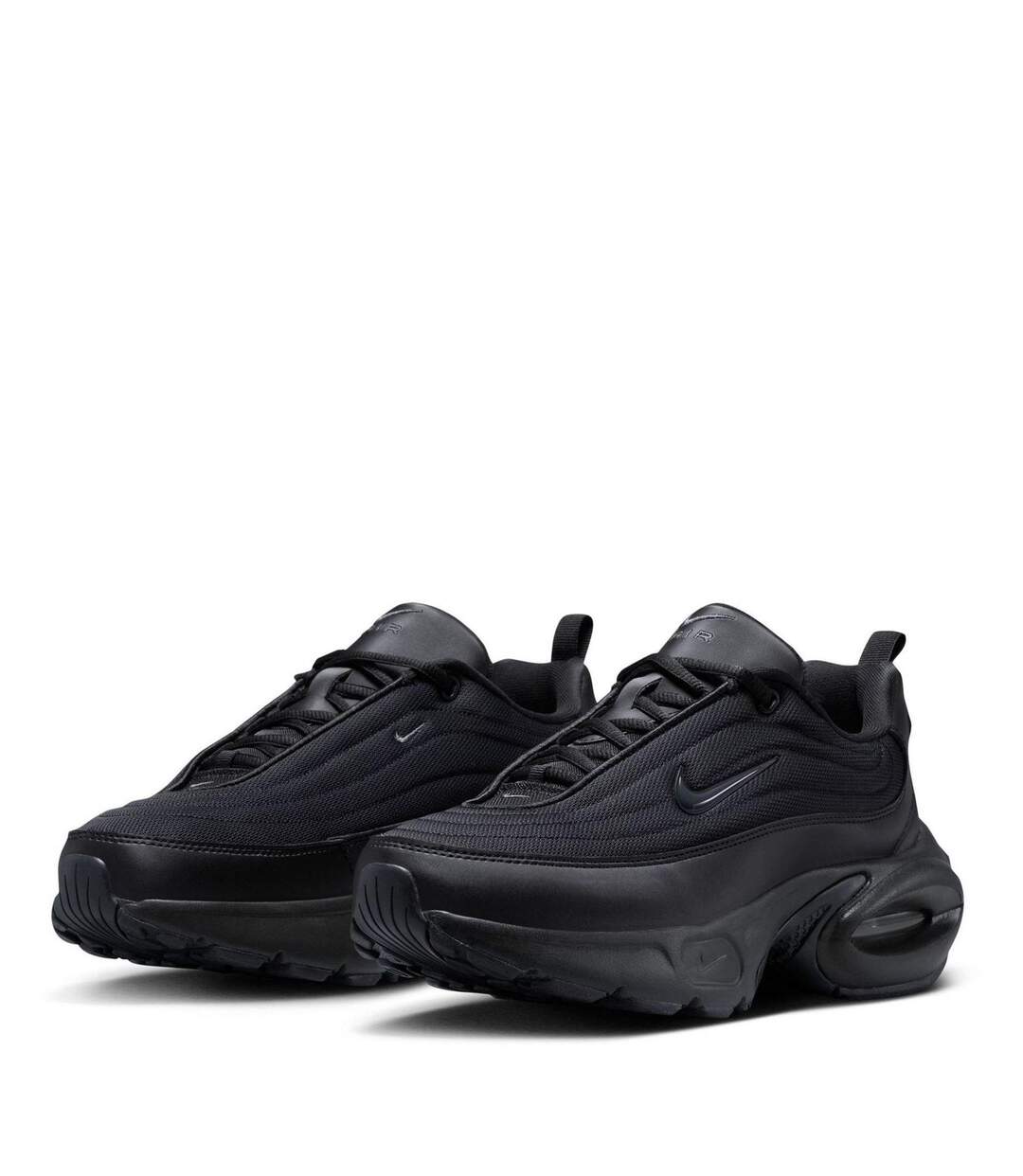 Womens/ladies Air Max Portal Trainers Triple Black Nike-3