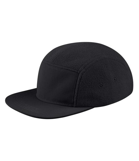 Unisex Adult Recycled Fleece Camper Cap Black Beechfield