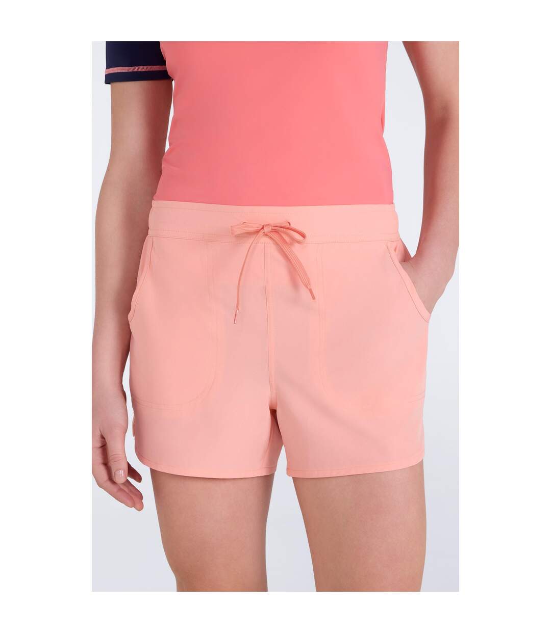 Womens/ladies Stretch Swim Shorts Light Pink Mountain Warehouse-1